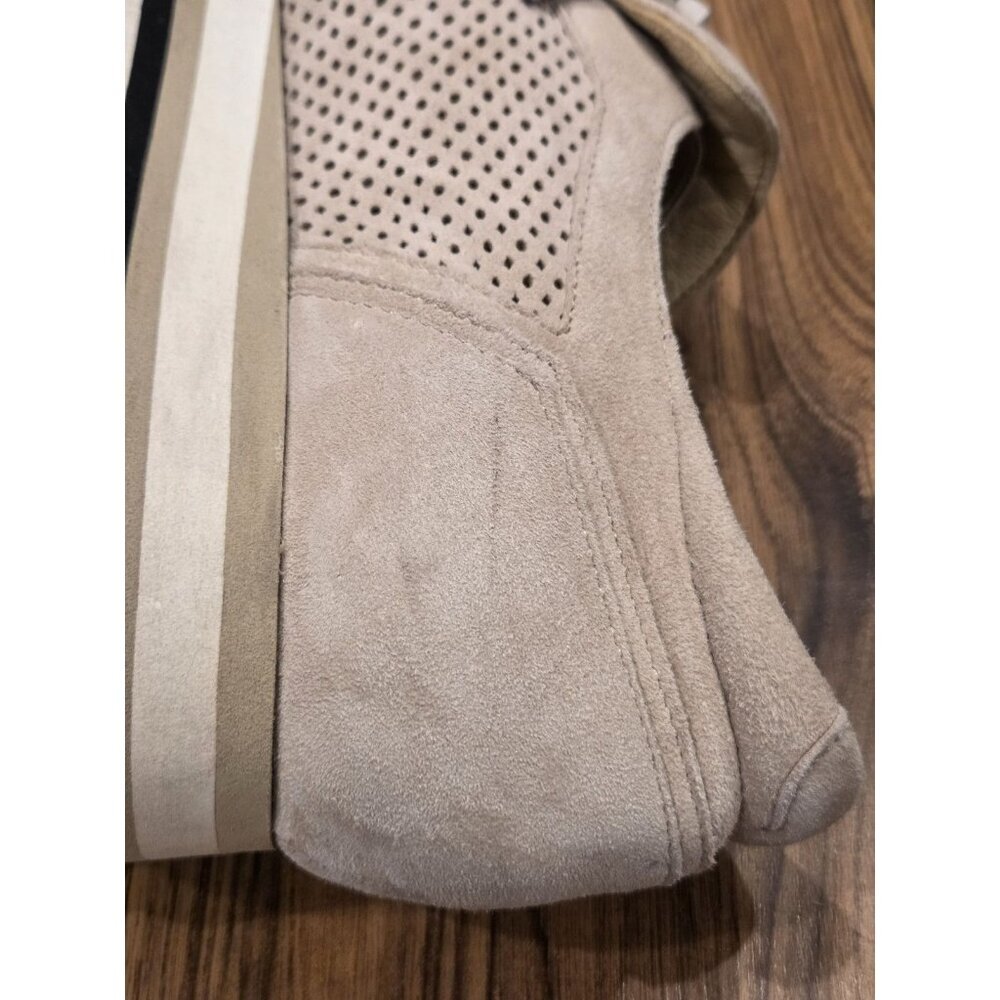 Softwaves Cassie EU 40 Suede Platform Loafers Beige Perforated Chain - Picture 14 of 14